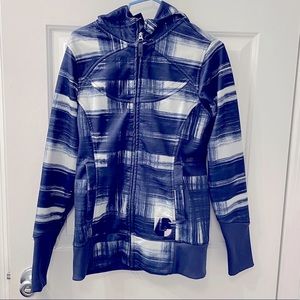 Burton dryride fleece zip up - blue size medium